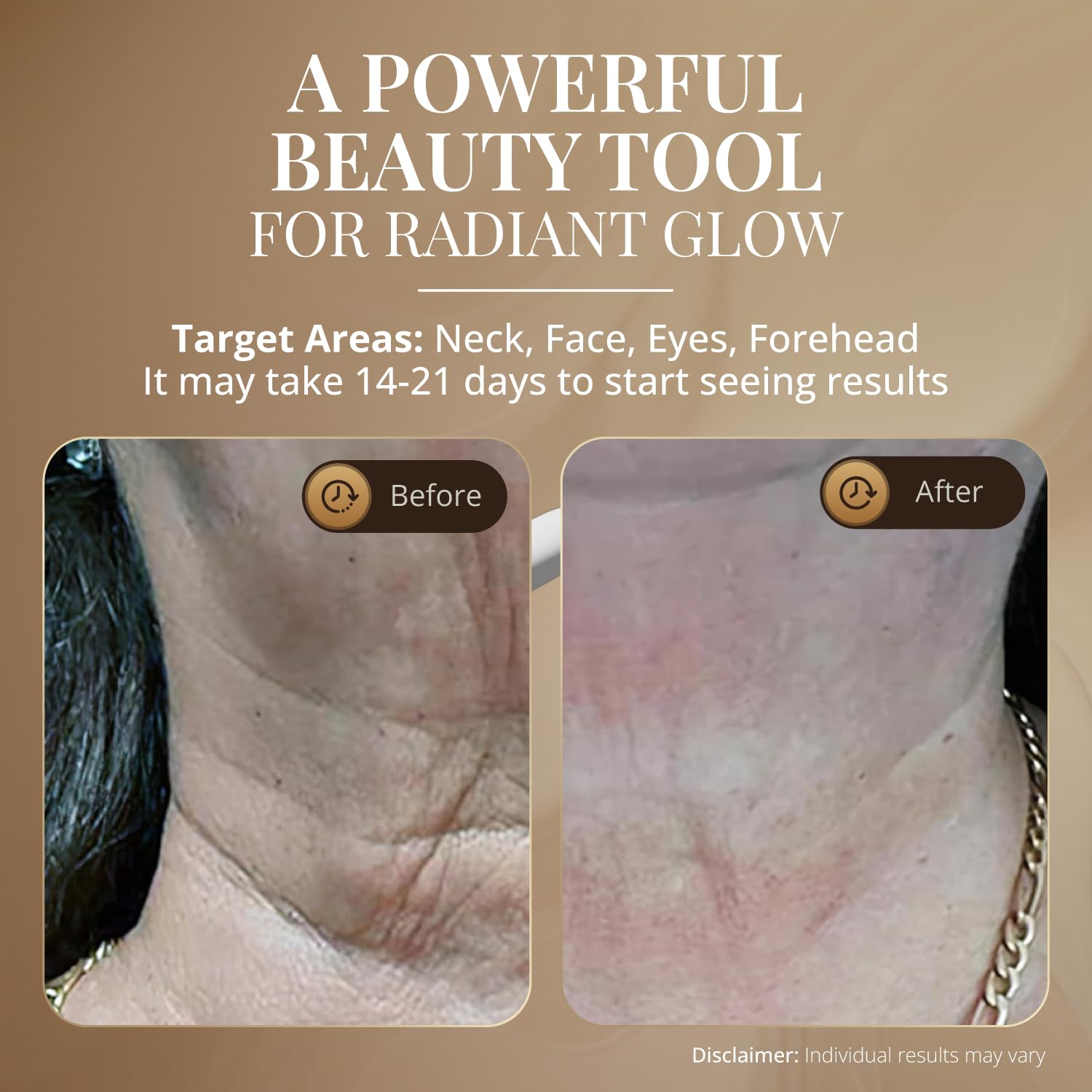 LED Facial Massage Wand with Heat and Vibration