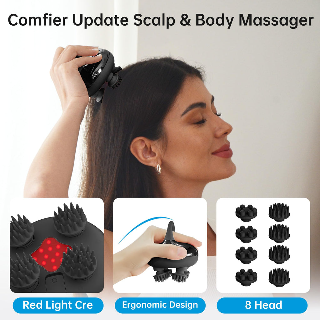 Heated Foot and Scalp Massager Set