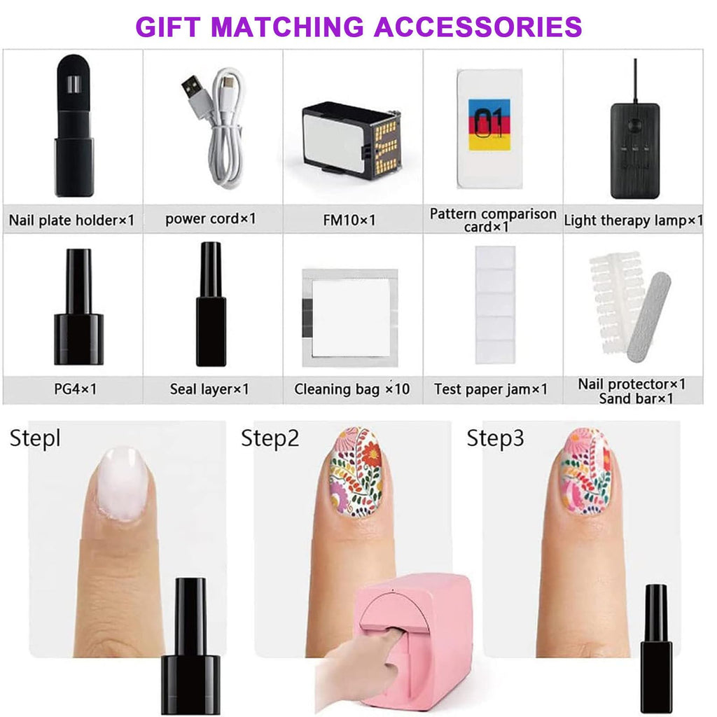 Portable Mobile Nail Painting Machine with Tool Set