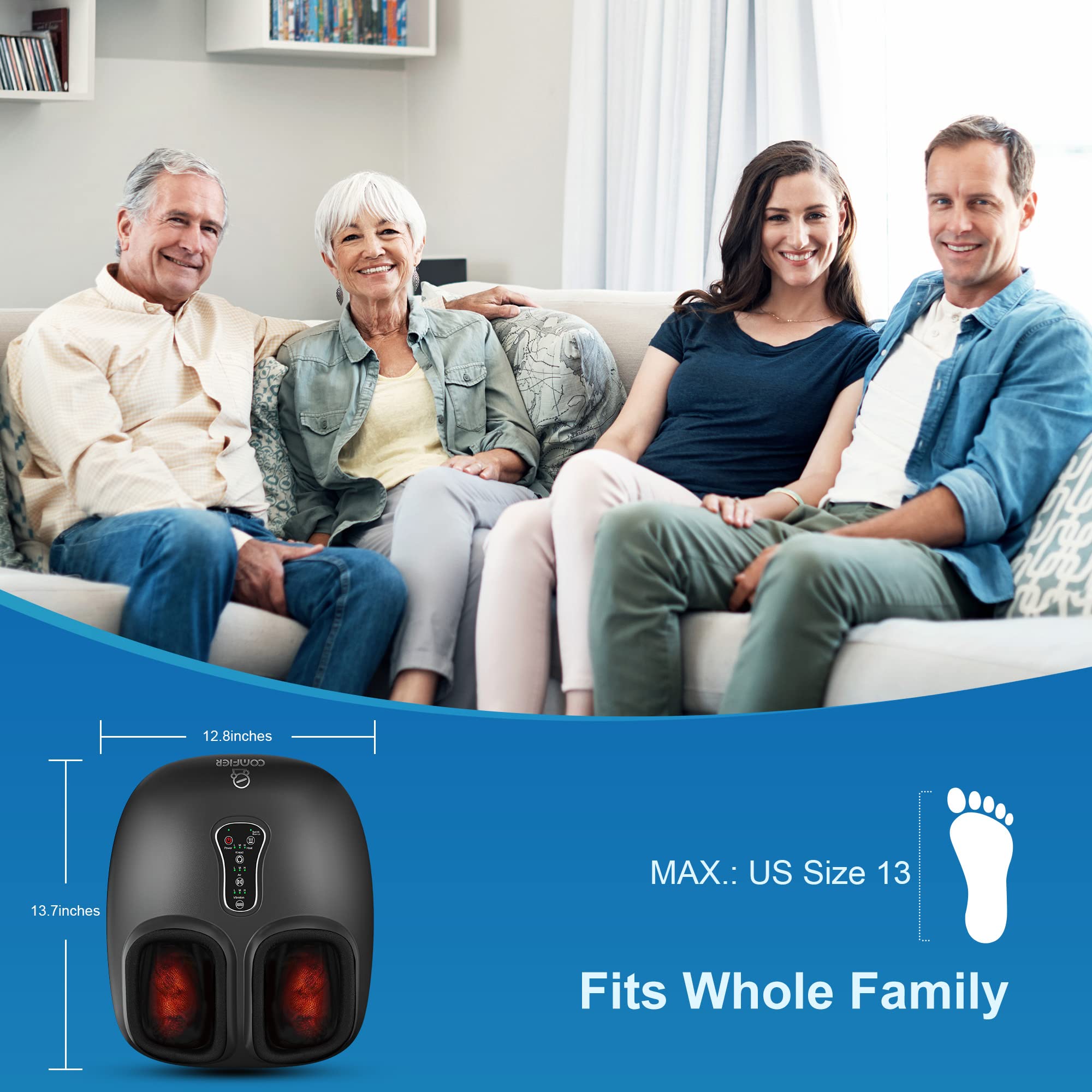 Heated Foot and Scalp Massager Set