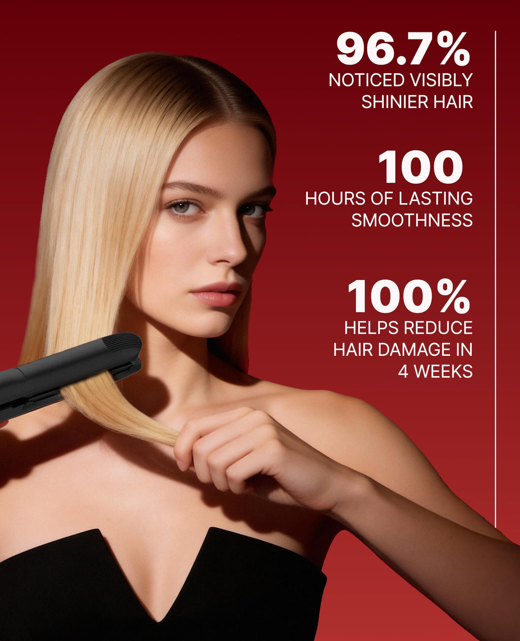 Ceramic Hair Straightener and Curling Iron Set