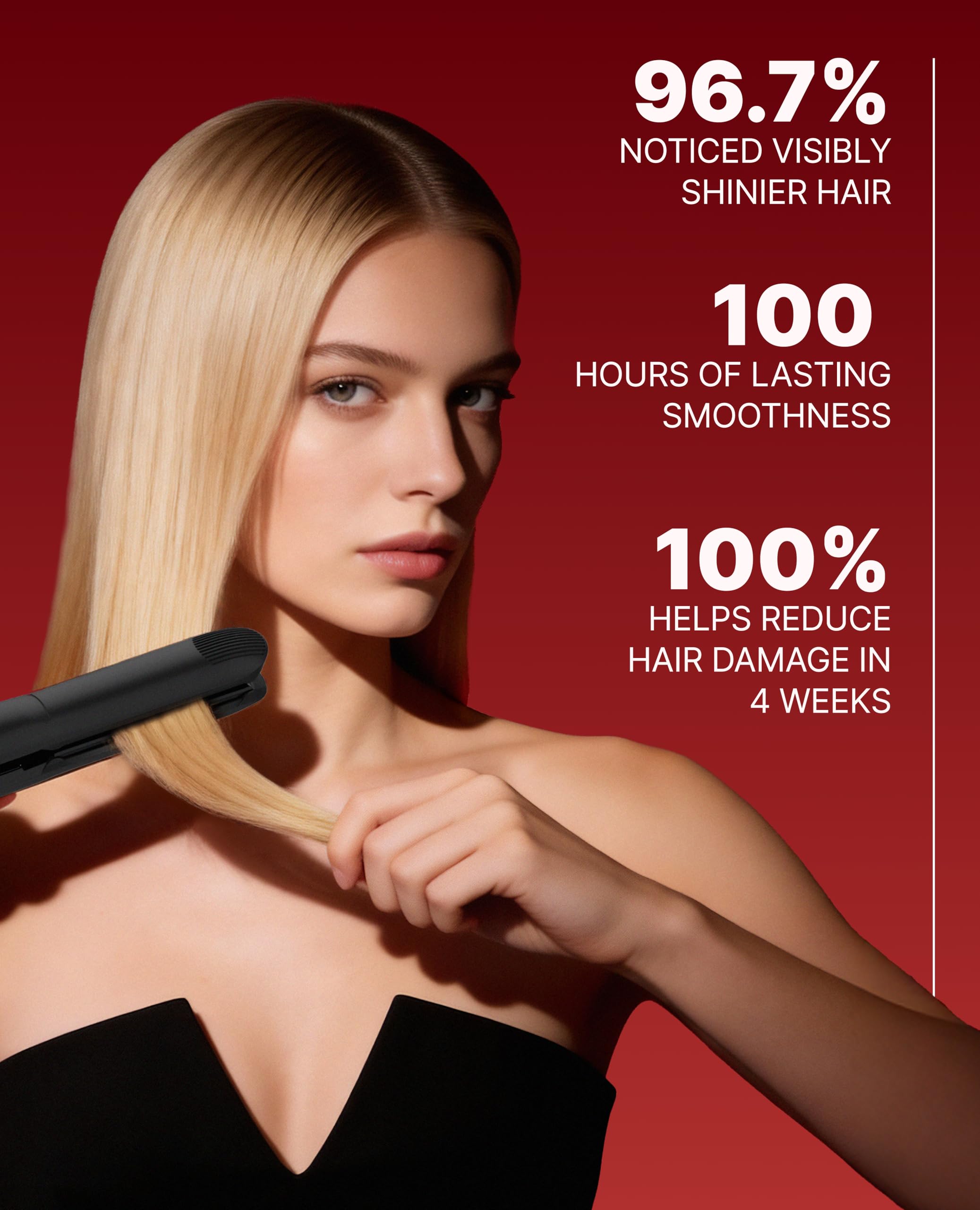 Ceramic Hair Straightener and Curling Iron Set