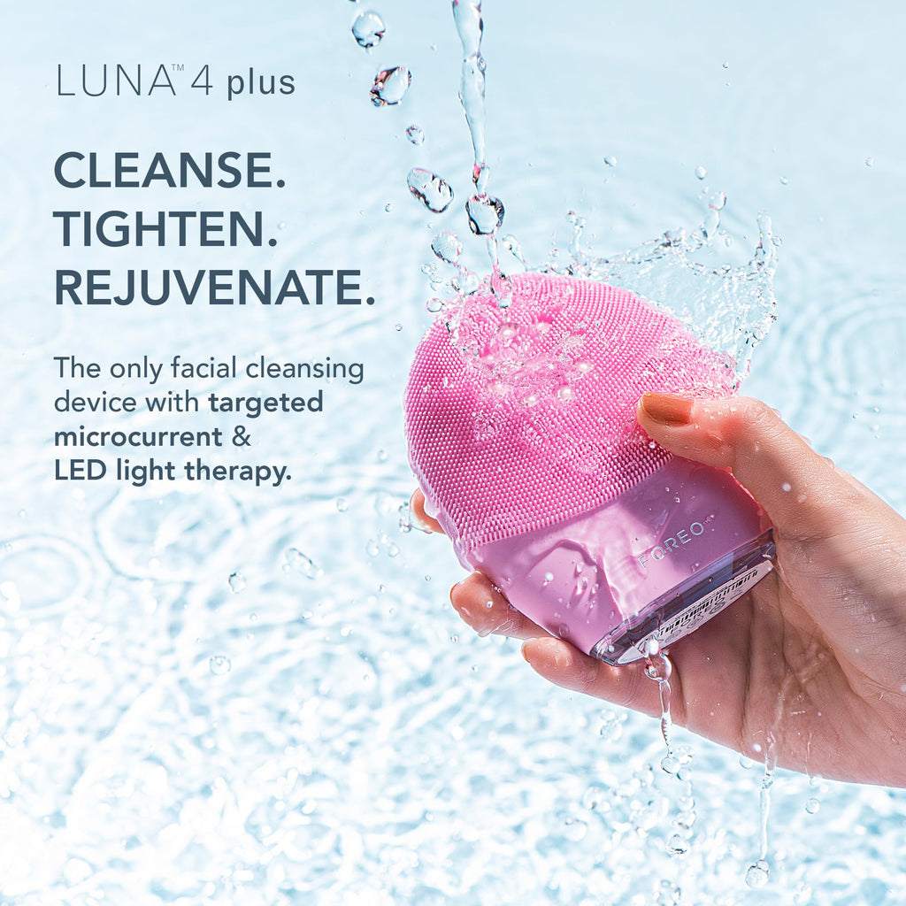 Facial Cleansing Brush with Light Therapy and Microcurrent