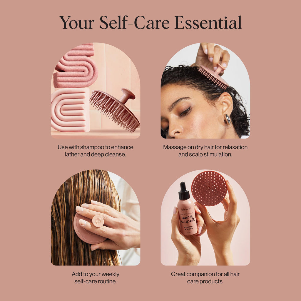 Silicone Shampoo Scalp Massage Brush