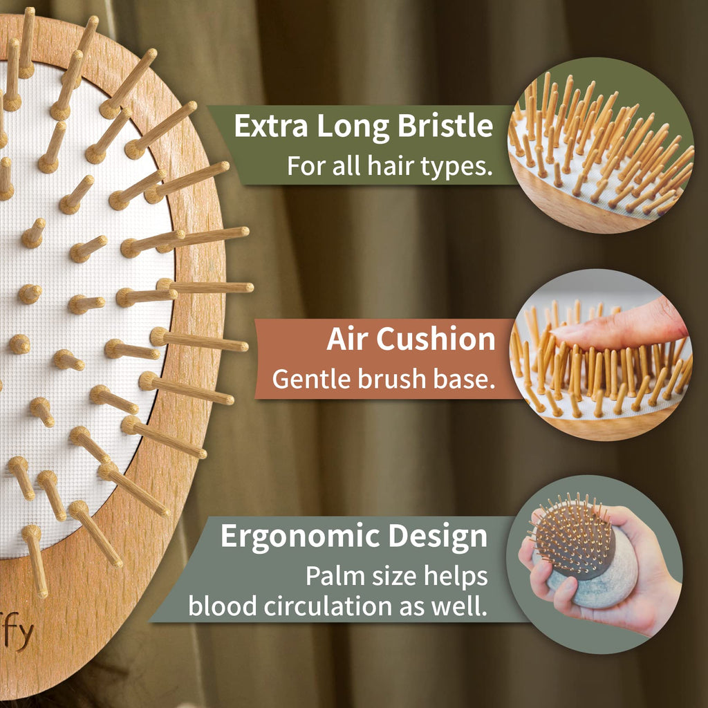 Bamboo Gua Sha Scalp Massage Brush