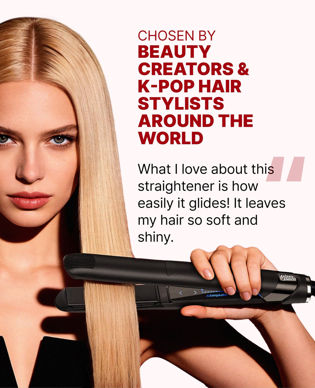 Ceramic Hair Straightener and Curling Iron Set