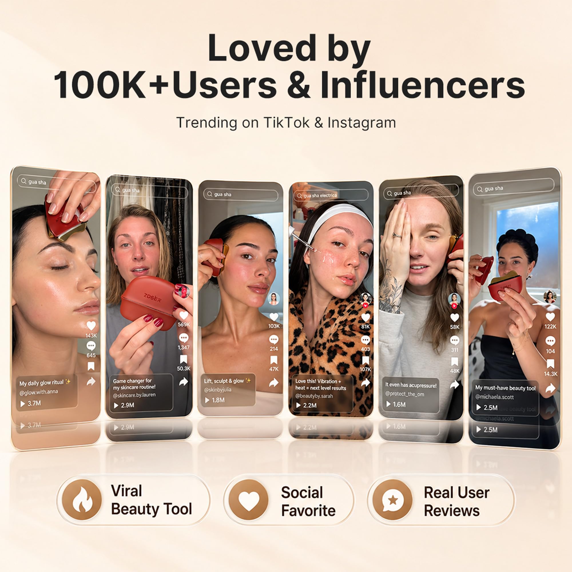 LED Heated Gua Sha Facial Massager