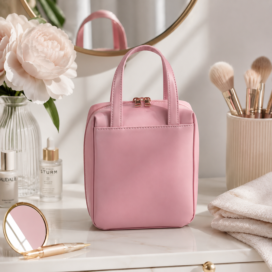 Portable PU Travel Makeup Bag